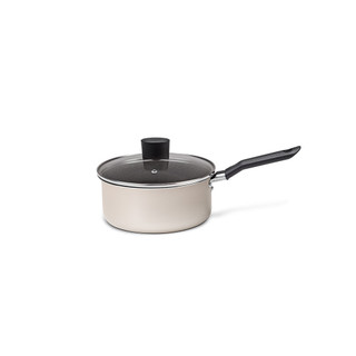 Panela com Tampa Brinox Antiaderente Ceramic Life Naturalle Ø18cm 1,75 Litros Champagne