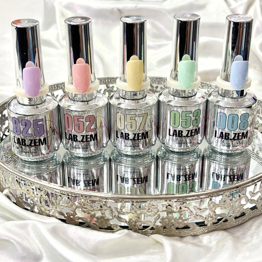 Kit c/5 Esmalte em Gel ZEM LAB 14ml Cores Profissionais Unha Gel UV LED Embalagem Espelhado