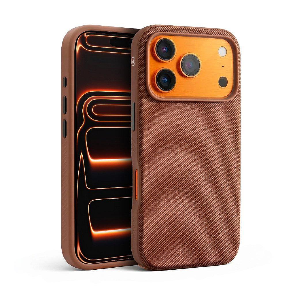 Capa case capinha para iPhone 17 Pro Max - Woov - Marrom - Gshield