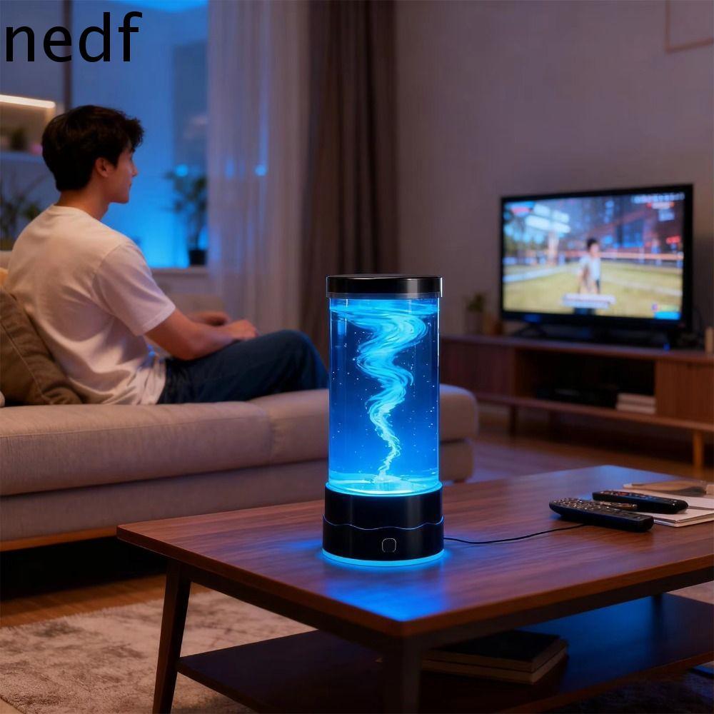 Imagem NEDFS Tornado Motion Mood Lamp , Luz Relaxante Multicolorida Com Mudança De 7 Cores USB , Mini Noturna LED