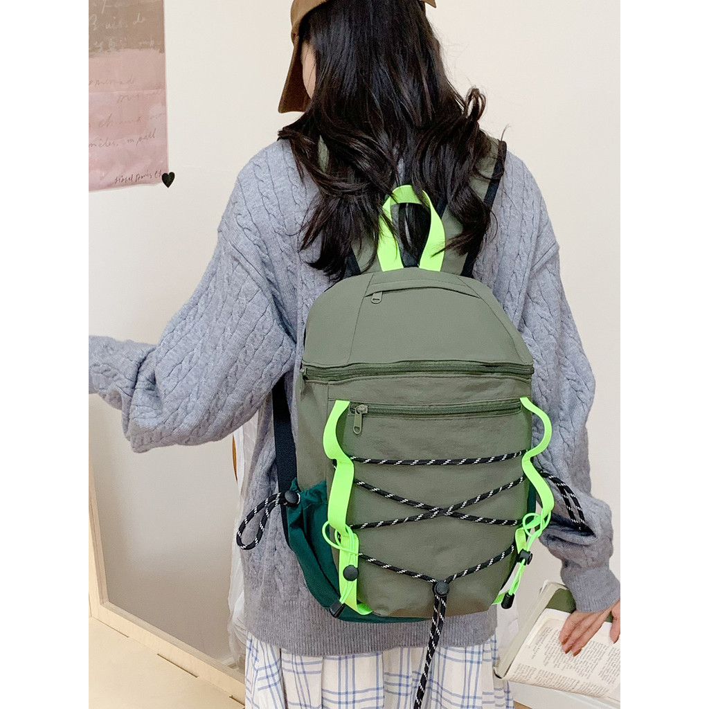 Mochila de viagem de curta distância ao ar livre feminina grande capacidade lazer caminhadas saco masculino leve esporte