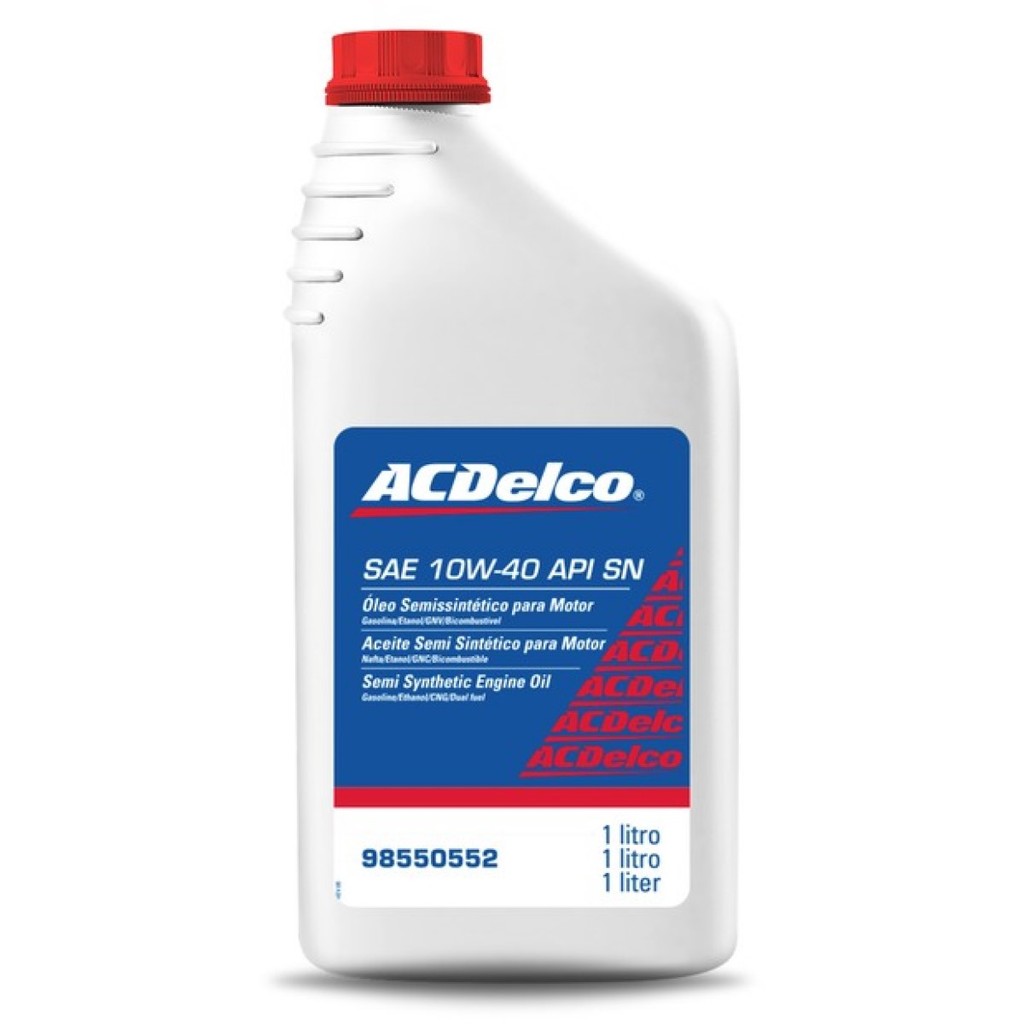Óleo motor semissintético SAE 10W40 API SN ACDelco 98550552