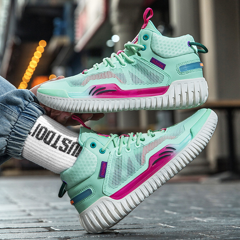 Anti-Wu 3 cimento Buster tênis de basquete estudantes do sexo masculino novo estilo absorção de choque antiderrapante re