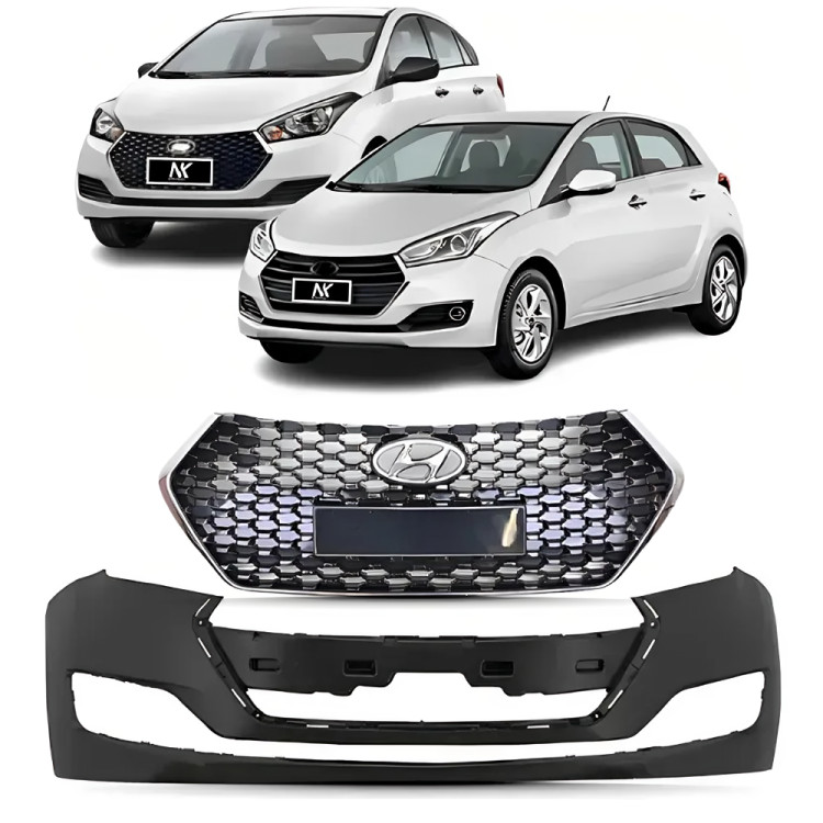 Kit Parachoque Grade Hb20 Hb20s 2016 2017 2018 2019 2020 Novo