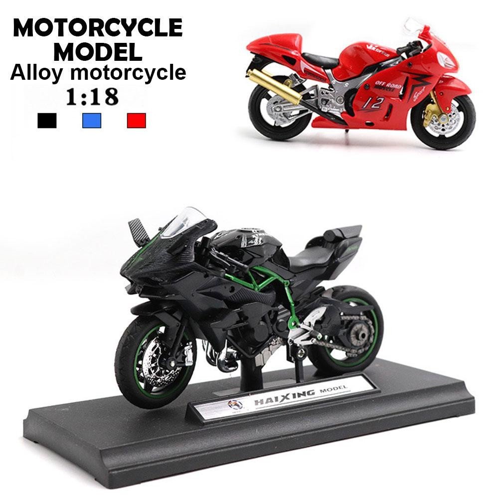 Modelo De Motocicleta Ninja H2R Escala De Cor Preta 1 : 18