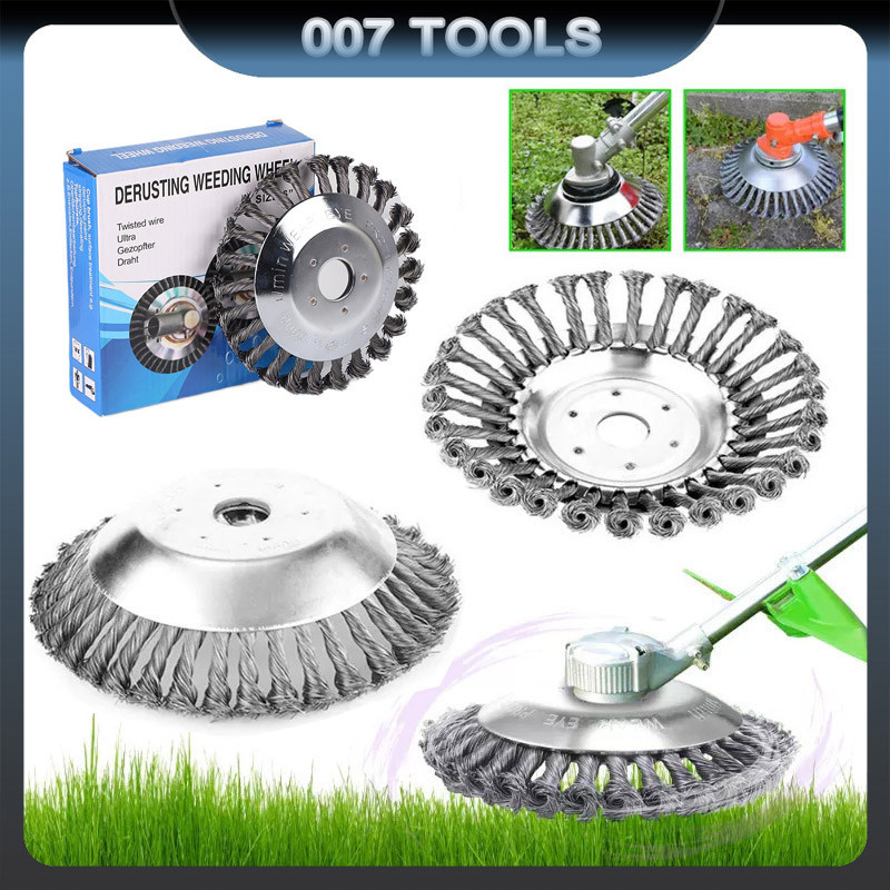 Escova De Aço Cortador De Grama Rotativo Roda De Arame Cortador De Grama Profissional Universal