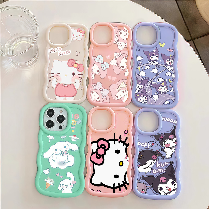 Hello Kitty Kuromi Melody Capa De Telefone Para Samsung A56 A55 A17 A16 A07 A06 A15 A14 A54 A53 A05 A05S A23 A13 A12 A36