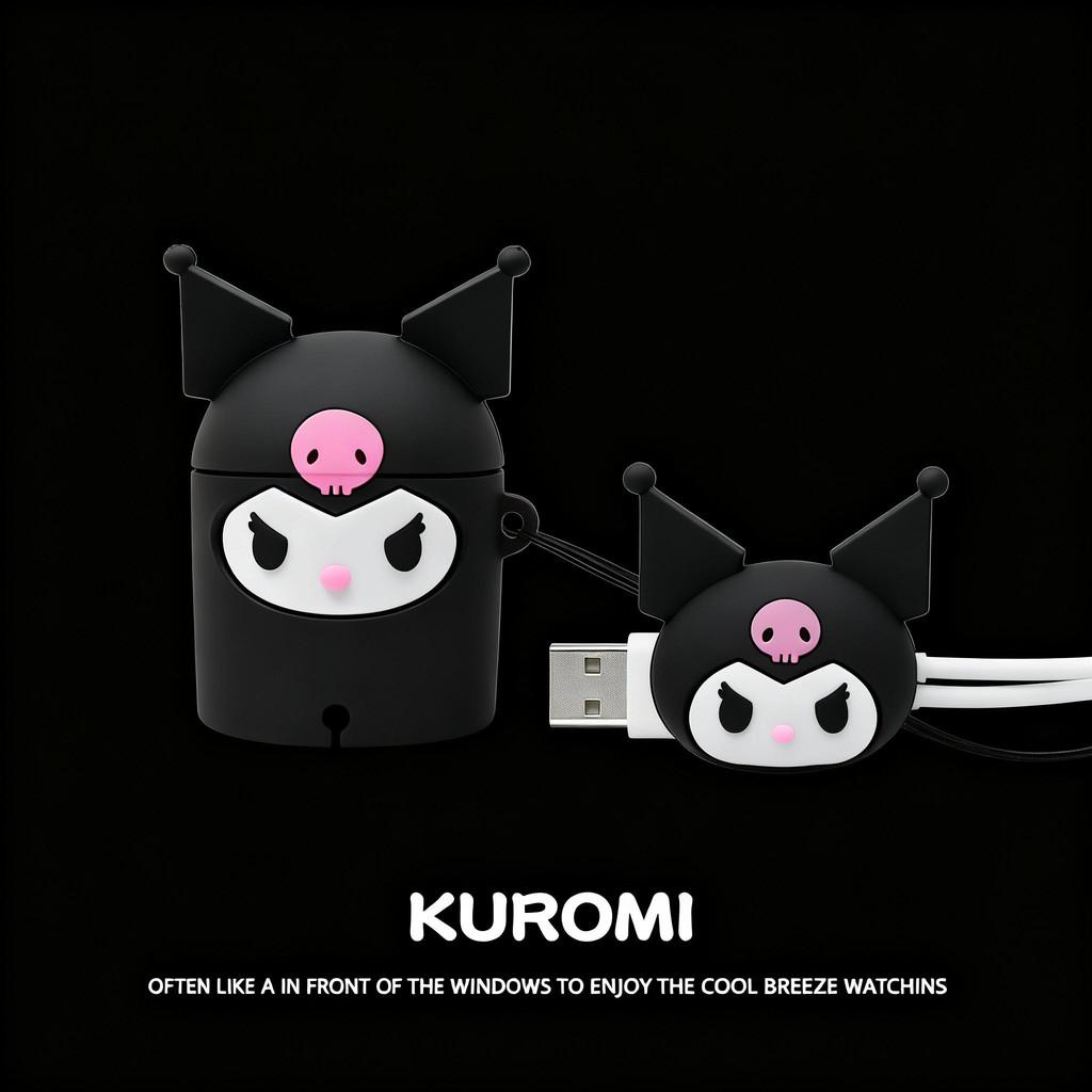 Capa protetora para carregador de smartwatch de anime de desenho animado