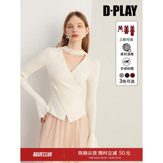 DPLAY2026 Temperamento de inverno Commuter meia gola alta Slim fit queimado manga comprida vermelho Kn