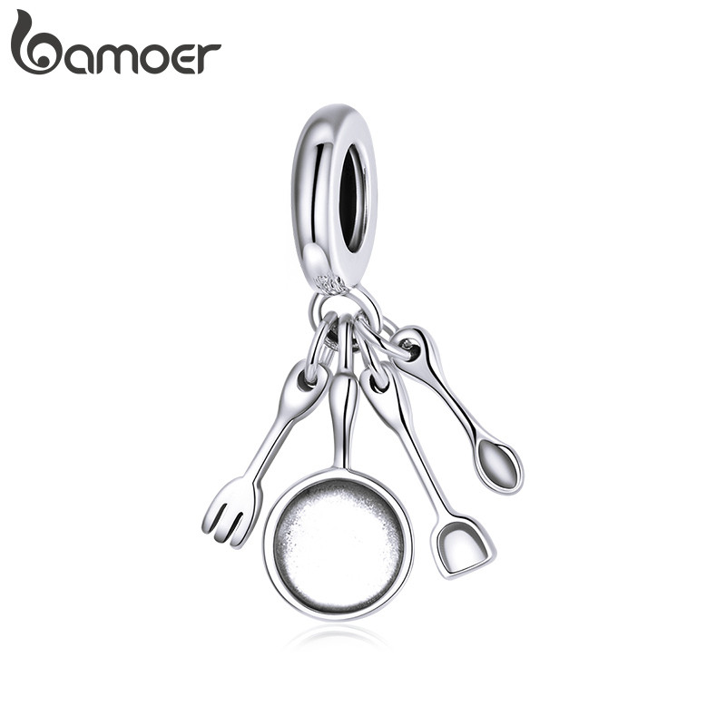 Conjunto De Utensílios De Cozinha Bamoer Charm Acessórios De Pulseira DIY Para Presentes Femininos