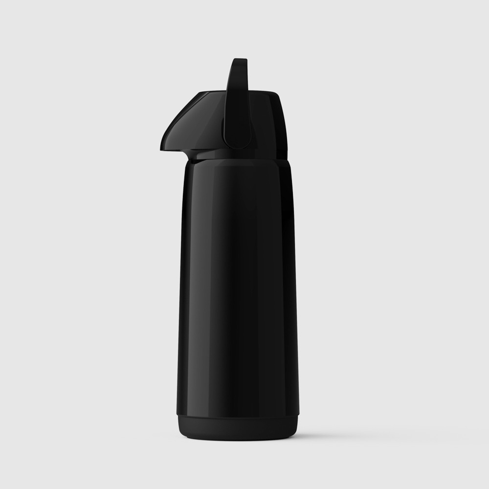 Garrafa Térmica Air Pot 1,8L Slim Pressão Preta Invicta