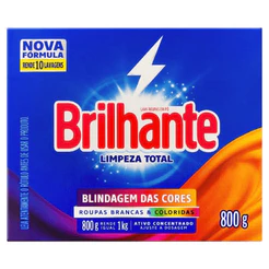 Brilhante Limpeza Total Lava Roupas Pó