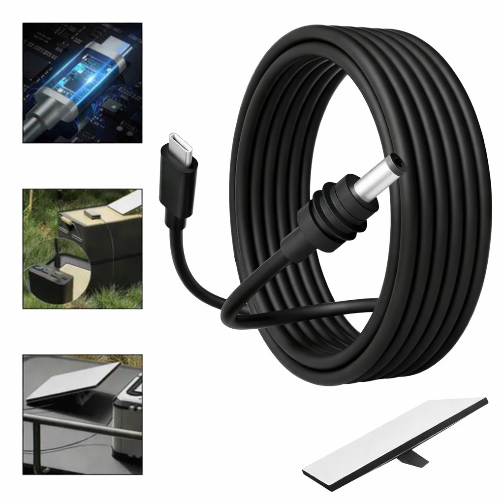 Cabo Starlink Mini USB TIPO-C Para DC 3 metros PD 100W Carregamento Rápido À Prova D'água