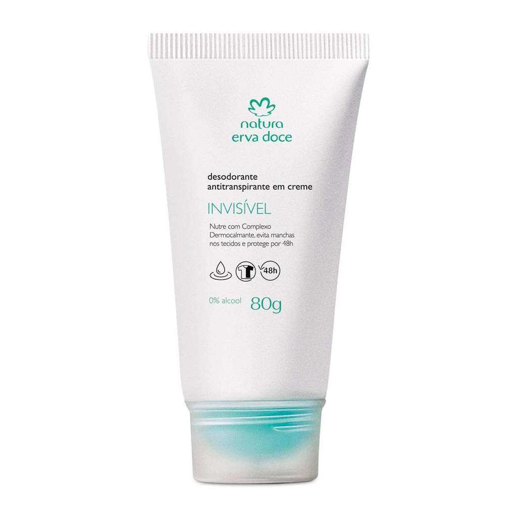 Antitranspirante Em Creme Natura Erva Doce 80g