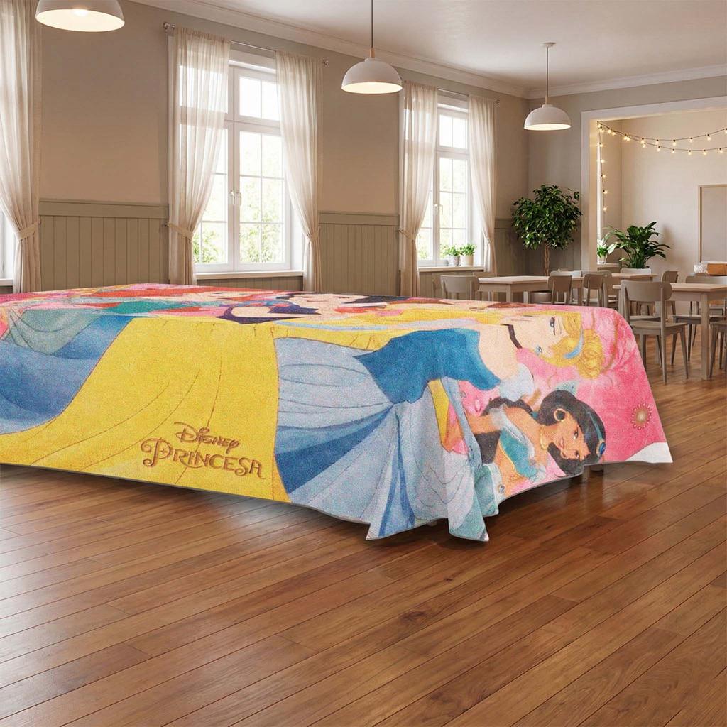 Toalha De Mesa Princesas De Tnt - 1,40x1m  Para Festas em Oferta na Shopee