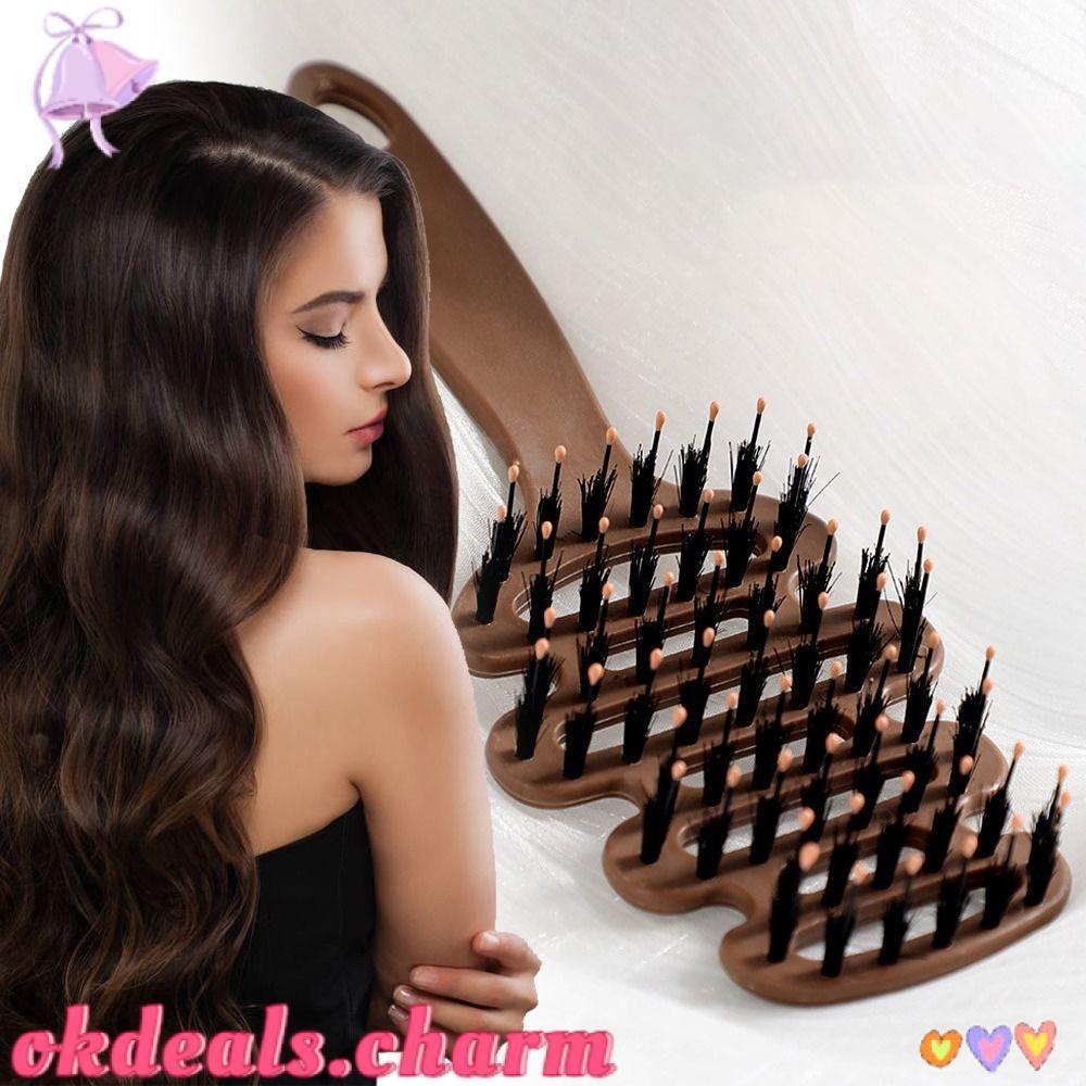 OKDEALS Pente De Cabelo , Massagem Para Couro Cabeludo Oco Cuidados Com Os Cabelos , Modelador Definidor De Cachos , Esc