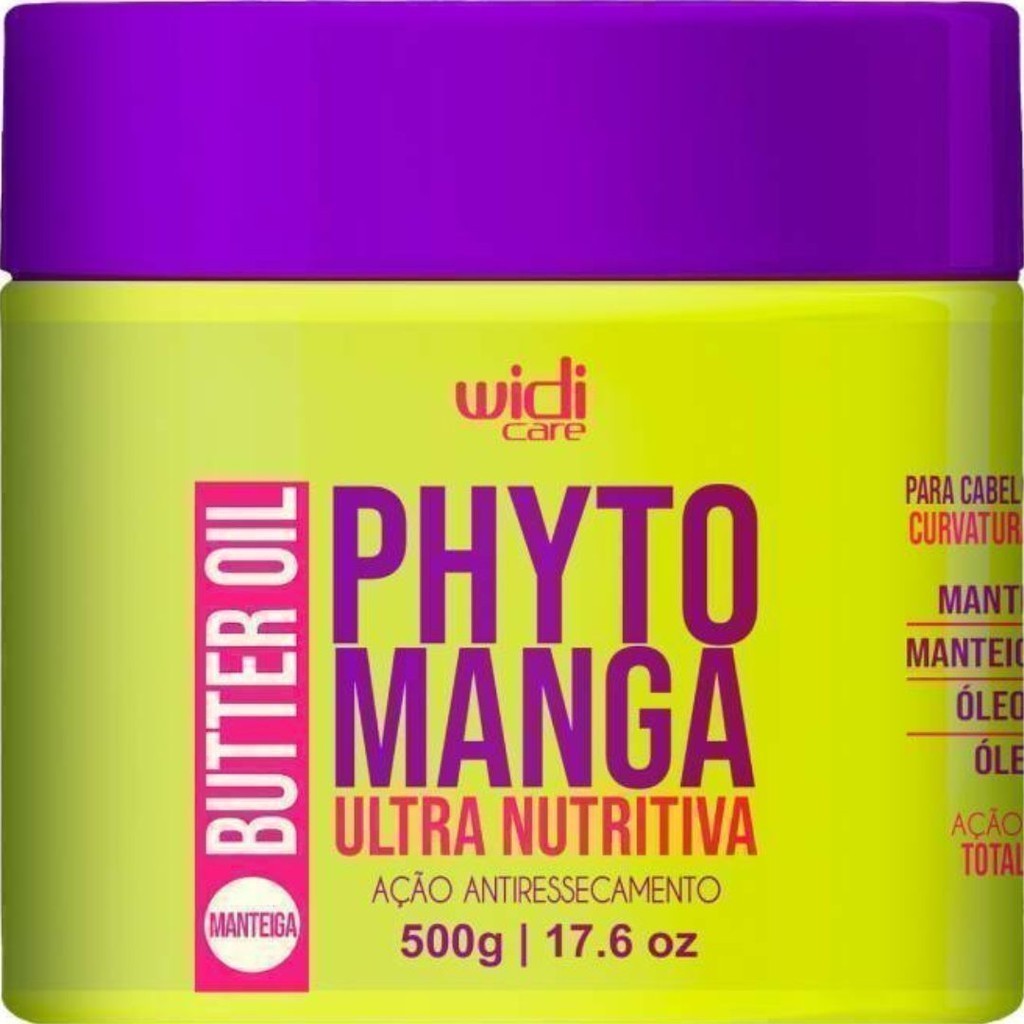Máscara Widi Care Phytomanga Butter Oil UltraNutritiva 500g em Oferta na Shopee