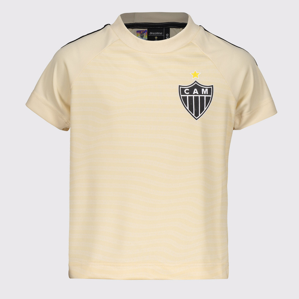 Camisa Atlético Mineiro Fervilhar Infantil Bege