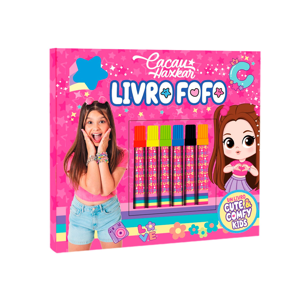 Cacau Haxkar | Livro Fofo | Cute & Comfy Kids em Oferta na Shopee