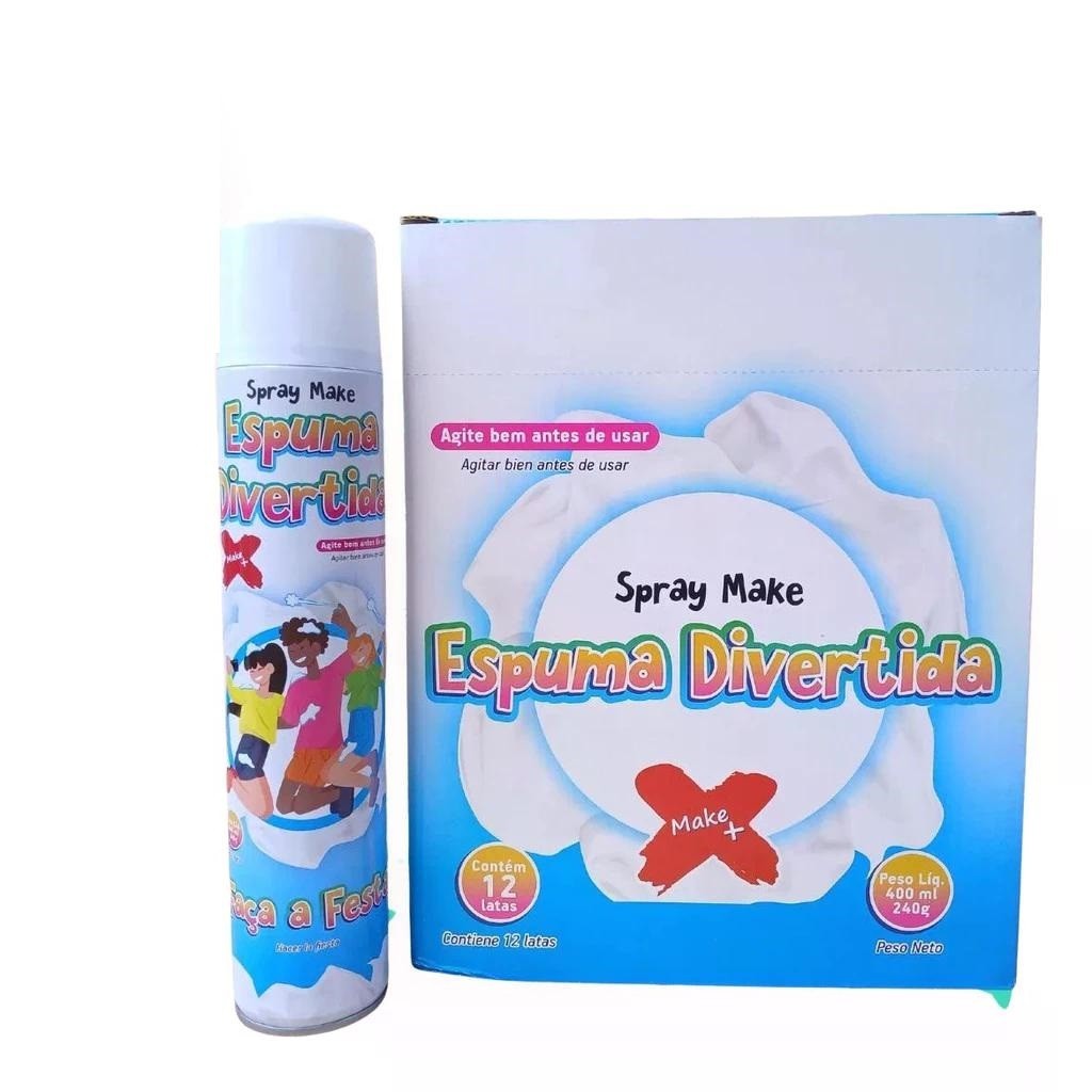 Espuma Divertida Colorida Make 400ml Spray Neve Carnaval Festa Aniversário Efeito Neve Artificial