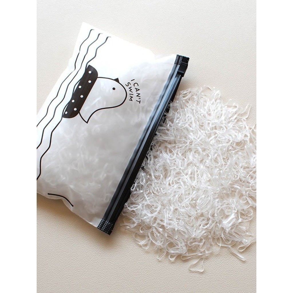 kit 1000 Elásticos Colorido é Preto é Branco De Silicone Para Cabelo ou fazer Pulseira