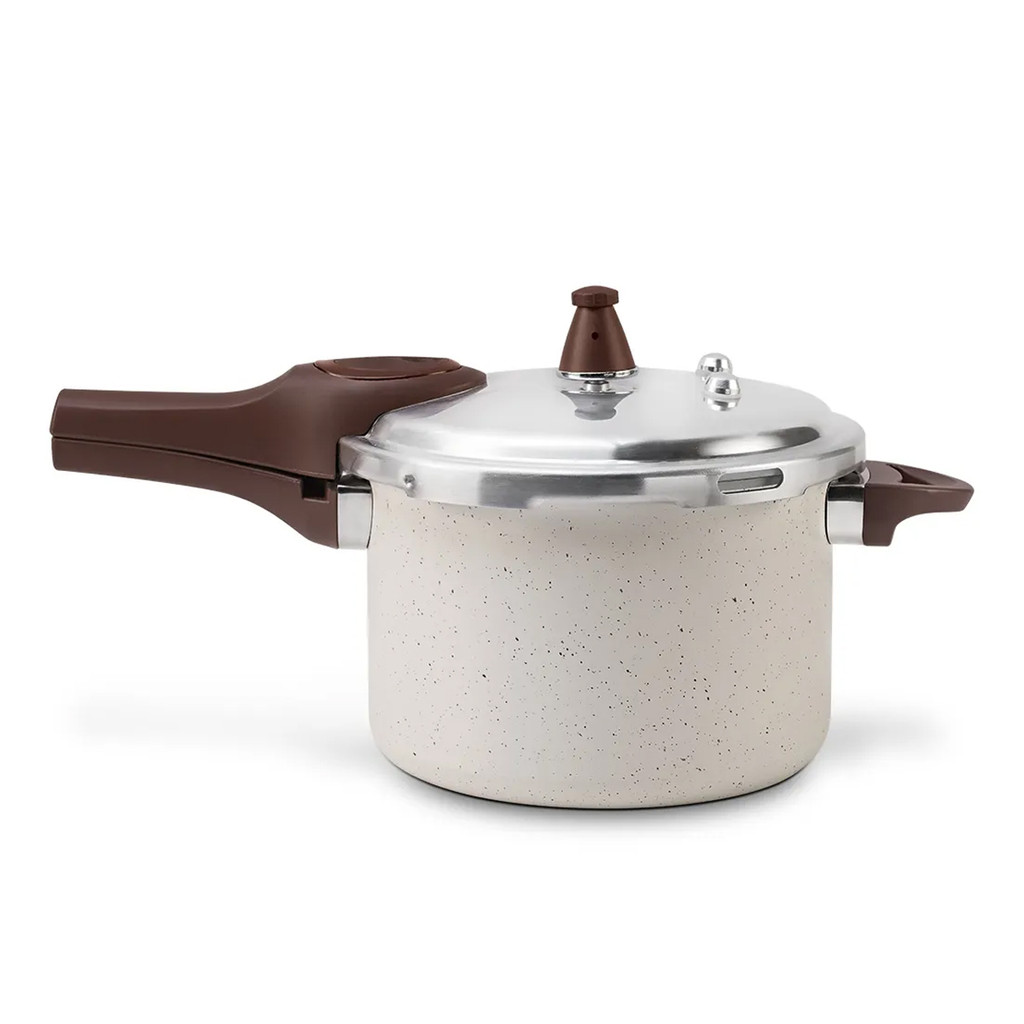 Panela de Pressão Indução Brinox Antiaderente Ceramic Life Pressure 4,2L