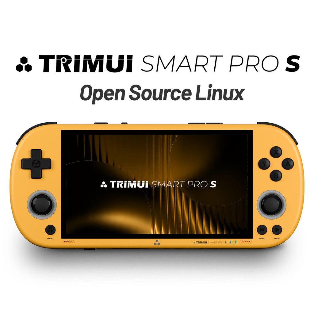 TRIMUI SMART PRO S Console De Jogos Portátil Tela IPS De 4.96 Polegadas Allwinner A523 Processador Hall Effect Joystick