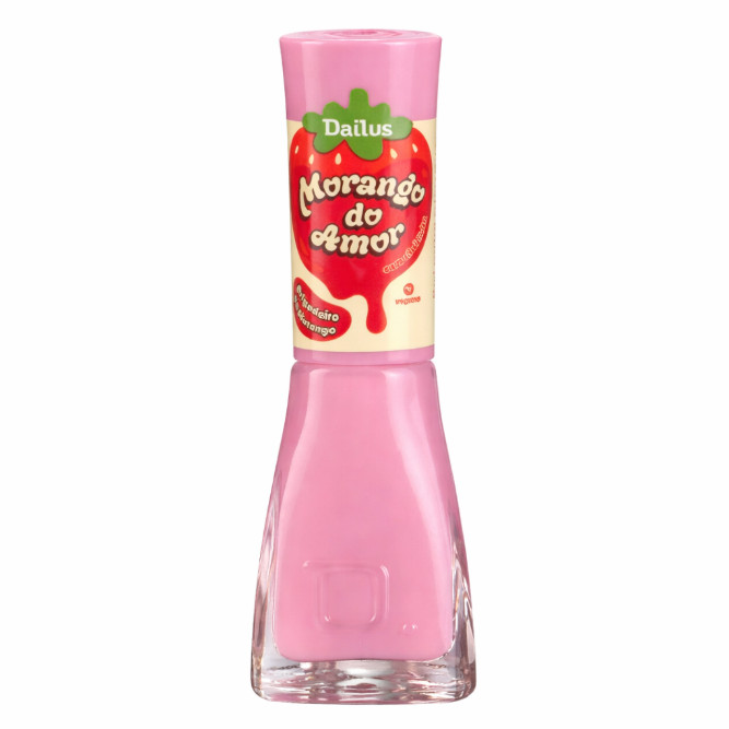 Esmalte Dailus Morango do Amor Transp Brigadeiro de Morango