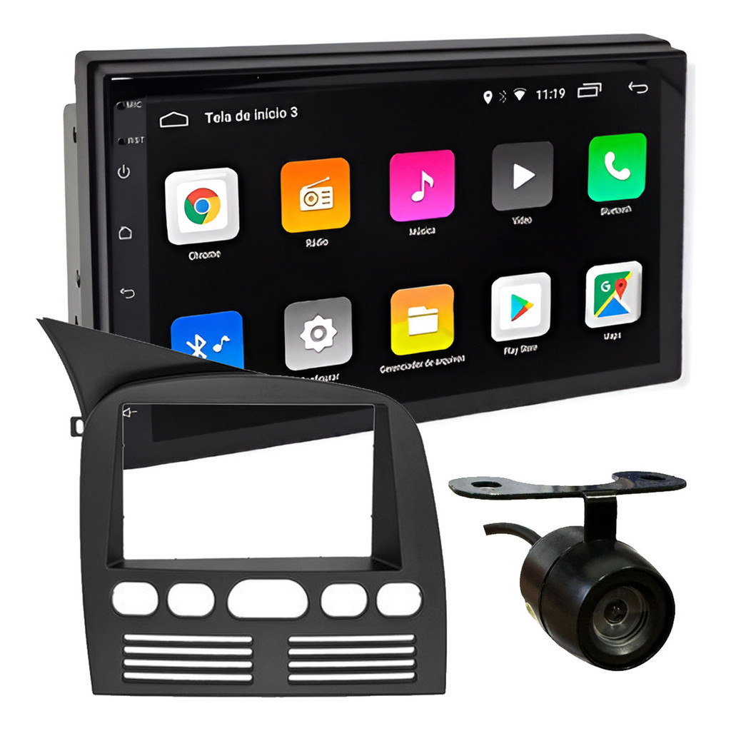 KIT MULTIMIDIA ANDROID 7 POL SIENA STRADA PALIO 1996 A 2003 em Oferta na Shopee