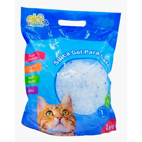 Sílica Gel Para Gatos Areia Sanitária Pet 1,6kg