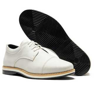 Sapato Social Casual Masculino Confortável Derby Oxford Versátil Sola Borracha Antiderrapante