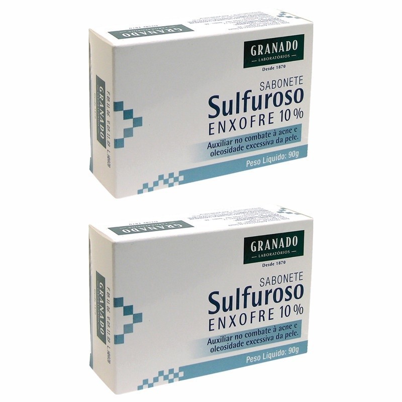 Kit 2 Sabonetes Granado Sulfuroso Enxofre 10% 90g
