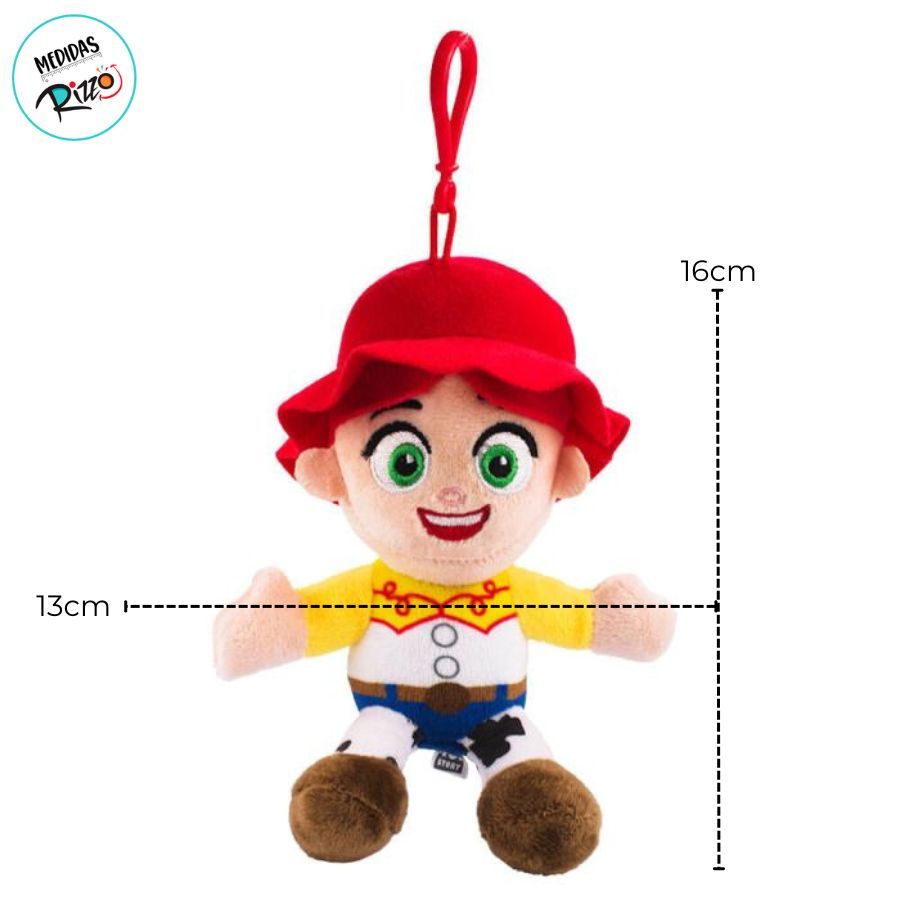 Chaveiro Jessie de Pelúcia - Toy Story - 16cm - Disney Original - 1 unidade - Rizzo — imagem 2 de 2