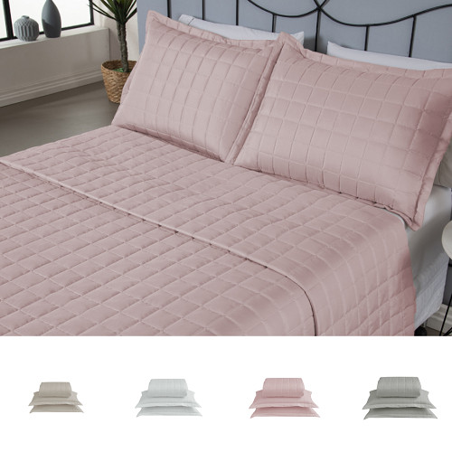 Kit 3 Peças Cobre Leito Casal King Soft Dupla Face Matelado