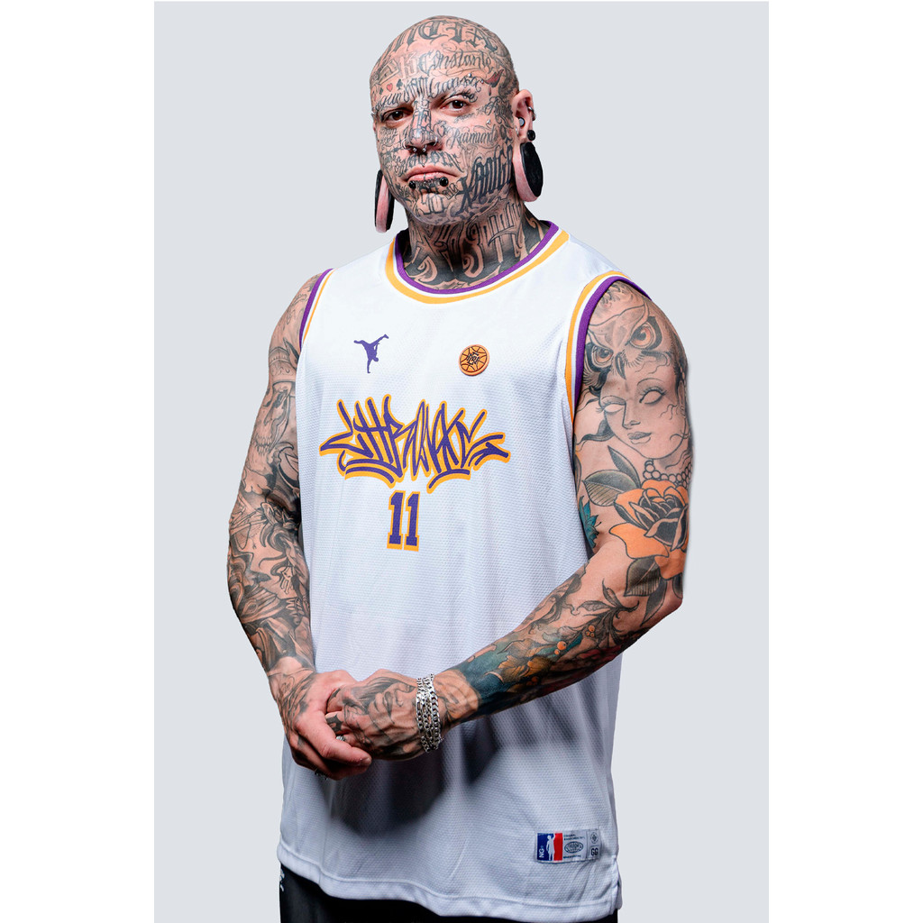 Camiseta Regata Chronic Basket 074 Branca De Time Original