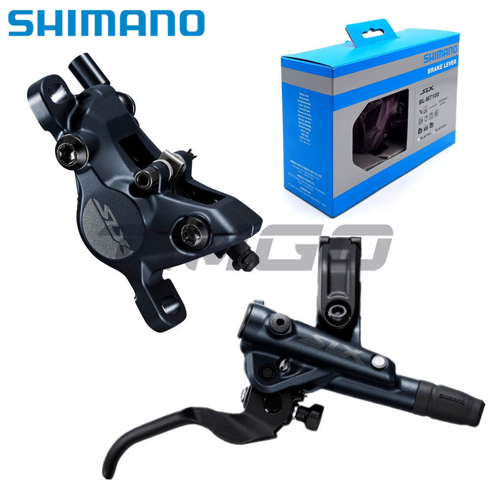 Shimano SLX BL-M7100 BR MTB Bicicleta Freio A Disco Hidráulico I-SPEC EV Alavanca 2 Pistões Pinça Caixa Versão