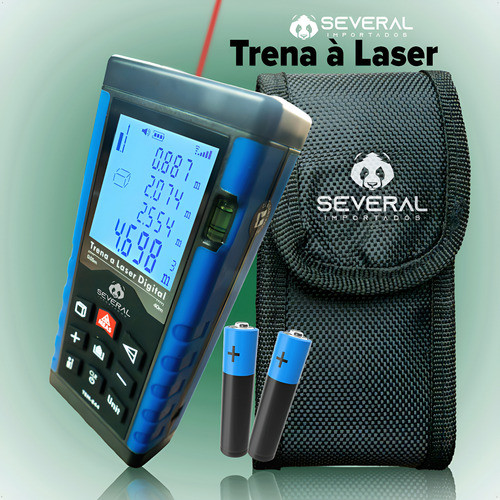 Trena A Laser 40 Metros Several Importados Medidor Digital Portátil De Distância Com Alta Precisão Display Lcd Iluminado