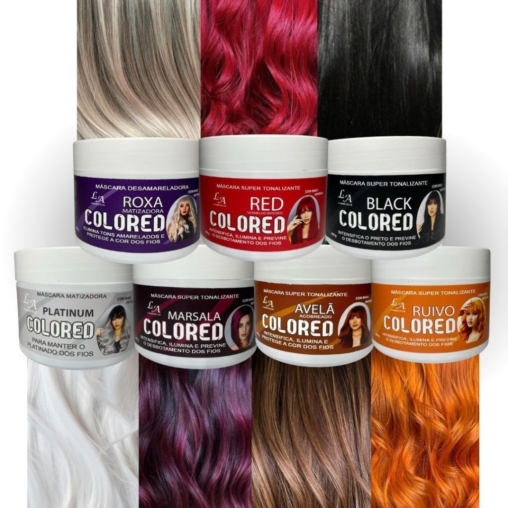 Máscara Matizadora Totalizante - Sem Amônia - Resultado 100% Natural - L&A Cosméticos 300g em Oferta na Shopee