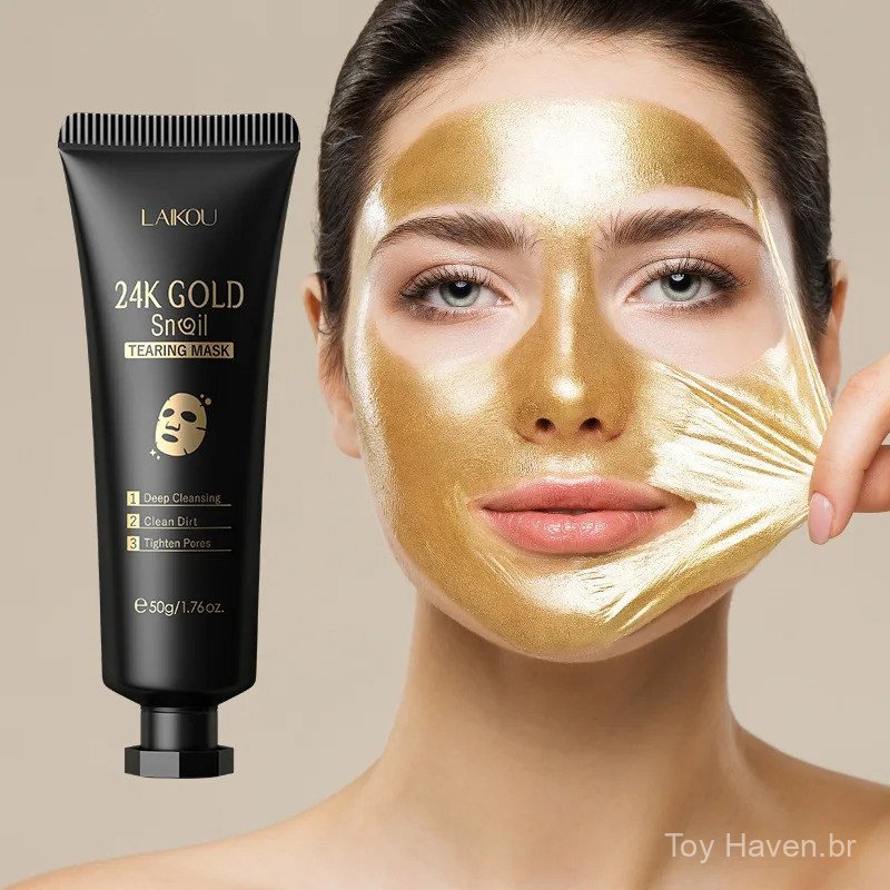 Máscara Facial de Peeling de Sakura em Ouro 24K Anti-Rugas Clareamento Remoção de Cravos Máscara Facial Peel-Off Produto