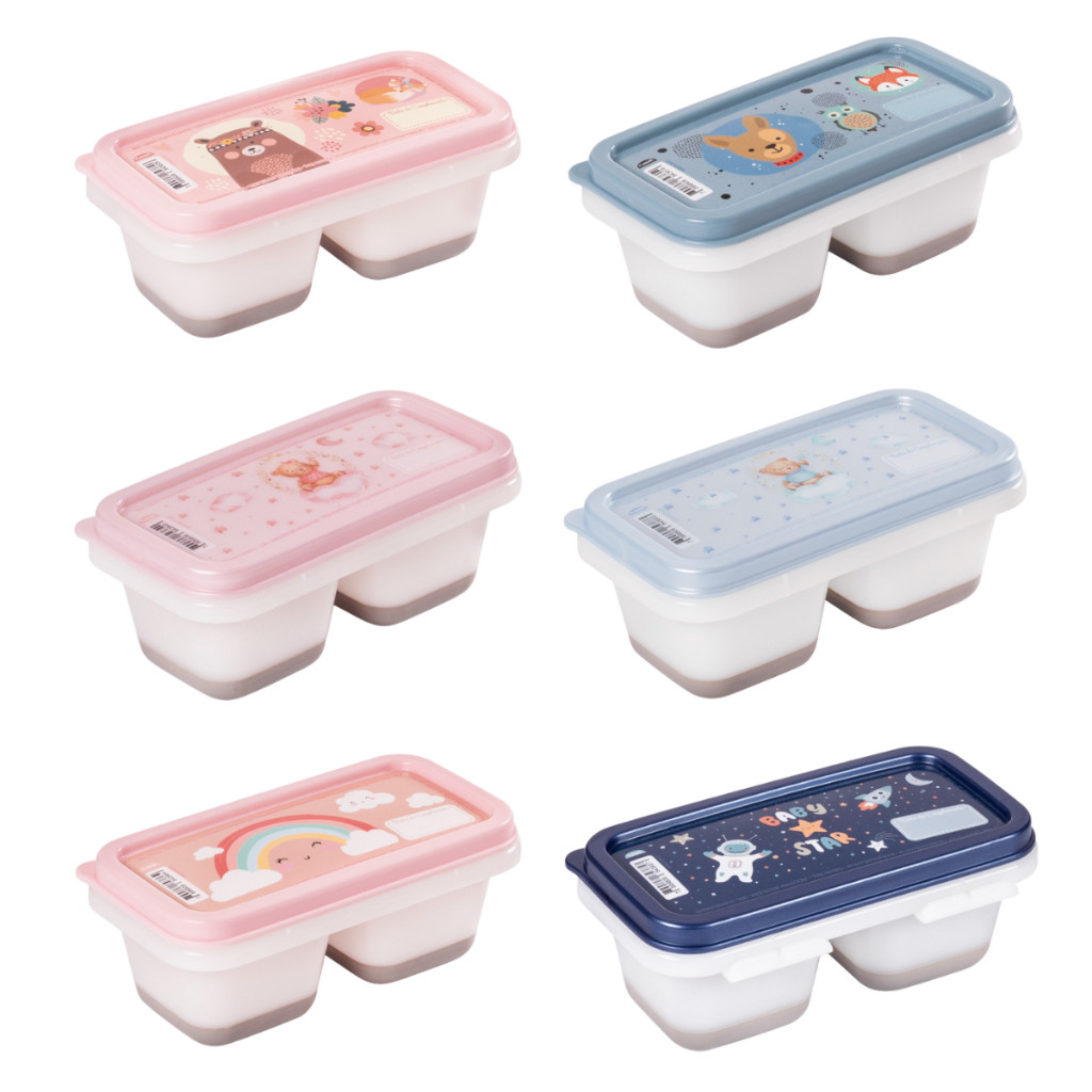 Kit 2 Porta Papinha Duplo Congelador C/ Tampa Silicone Bebê Cozinha Geladeira Praticidade Uso Diário em Oferta na Shopee