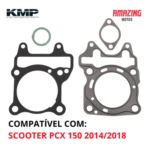 Jogo De Juntas Kit- A Pcx 150 2014 2015 2016 2017 2018 Kmp — imagem 2 de 2