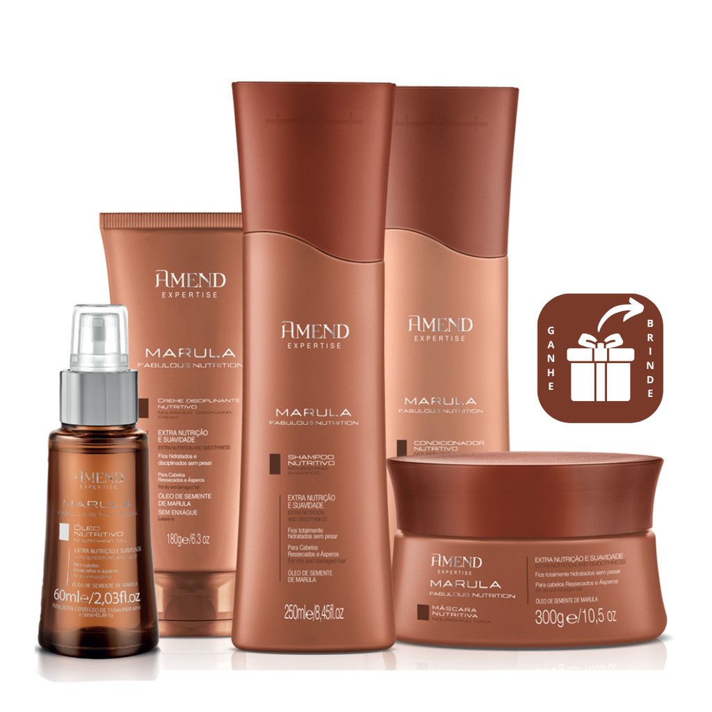 Amend Marula Fabulous Kit Completo 5pçs em Oferta na Shopee