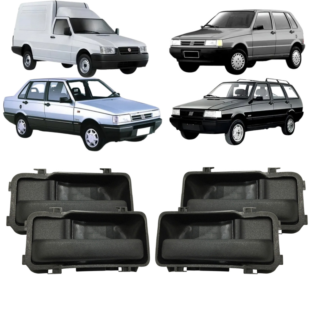 Jogo Maçaneta Interna Fiat Uno Elba Fiorino Prêmio 1984/1994