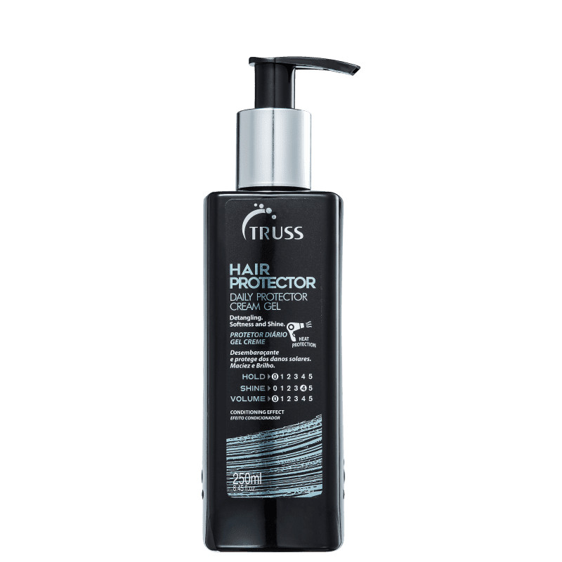 TRUSS - Leave-In Hair Protector 250ml, CREME DE PENTEAR, PROTEÇÃO, REDUZ FRIZZ, HIDRATAÇÃO, BRILHO