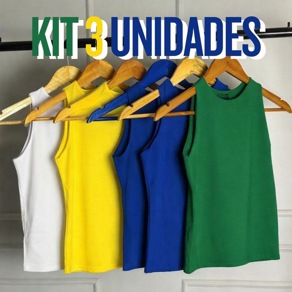 KIT 3 Blusinhas COPA DO MUNDO 2026 Suplex Duplo Feminina Basica Casual Duplo Blogueira Tendencia