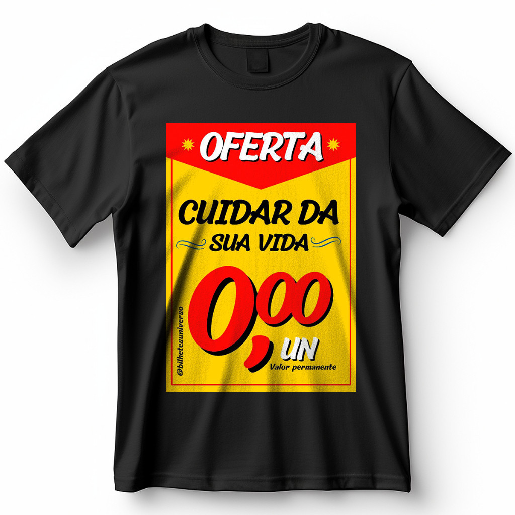Camiseta Cuidar da Sua Vida Camisa Meme 100% Algodão unissex em Oferta na Shopee