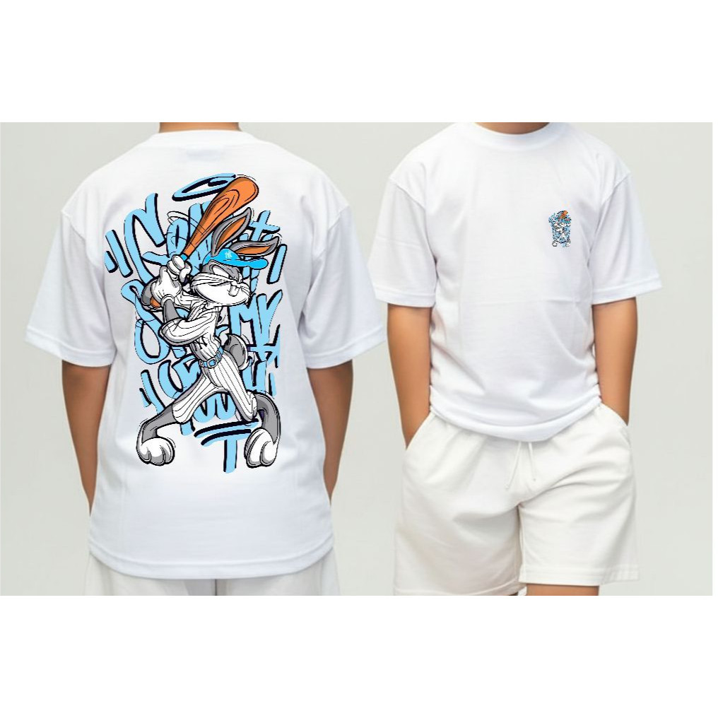 STREETGANG Camiseta Infantil Malha 30.1 100% Algodão Camisa Juvenil Estilosa Divertida BaseBall Animado