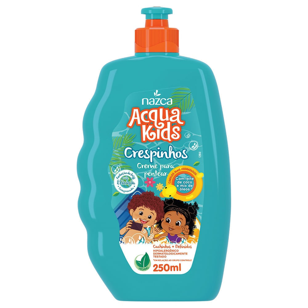 Creme de Pentear Infantil Acqua Kids Crespinhos 250ml em Oferta na Shopee