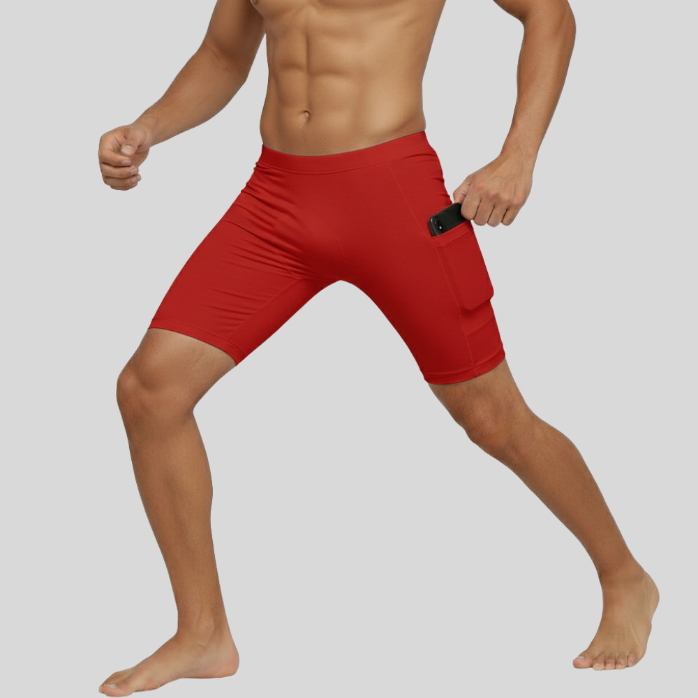 Bermuda Térmica Ciclismo Compressão Cueca Boxer com Bolso Bike Segunda Pele — imagem 2 de 2