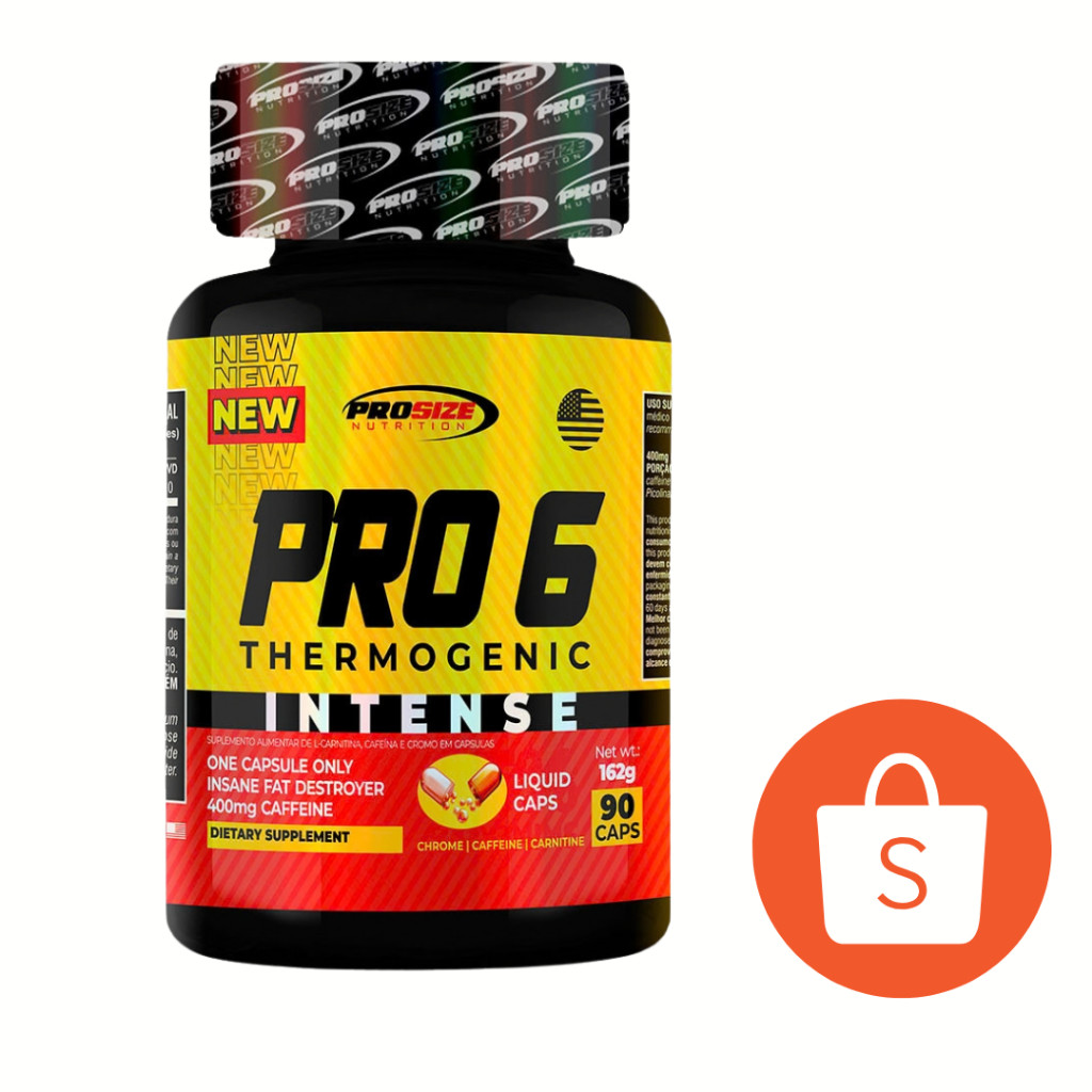 Pro 6 Thermogenic Intense Pro Size Nutrition 90 Caps | Envio Imediato